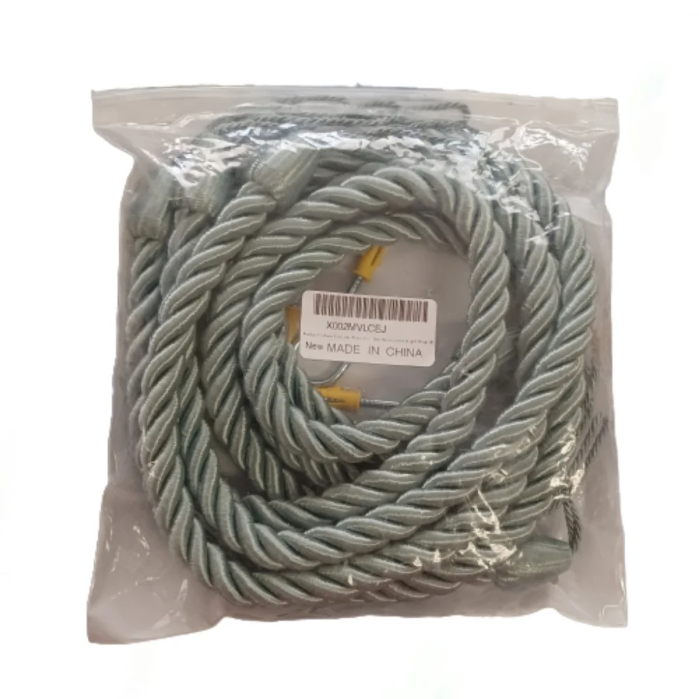Potlay curtain tie backs rope curtain accessory drapes light blue four pack NWT